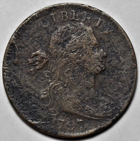 1797 Draped Bust Large Cent - US 1c Copper Penny Coin - L36 Cover