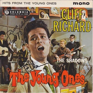 Hank Marvin & Bruce Welch Hand Signed The Young Ones EP Autograph, Cliff Richard - Picture 1 of 2