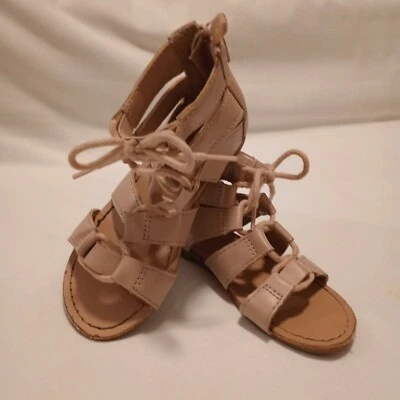 Zapatos Gladiador Antiguos Azul Marino Niñas Cremallera Talla 8 Tostados Con Cordones Preppy Tirantes Informales Usados en Excelente Condición Foto 1 de 4