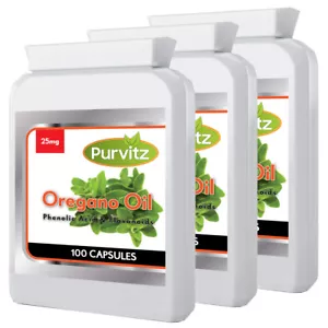 Silvestre Aceite de Orégano 300 Potencia Cápsulas Rápido Liberación Purvitz GB - Imagen 1 de 1