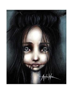 Little Dahlia by Angelina Wrona Horror Fantasy Creep Girl Art Print 11x14 Inches - Picture 1 of 1