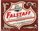 Réfrigérateur / boîte à outils Falstaff Beer Label années 1940 aimant homme grotte 