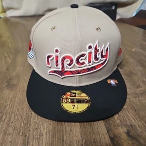 New Era Portland Trail Blazers Rip City 59Fifty Fitted Cap Hat Size: 7 1/2 NEW! - Picture 1 of 7