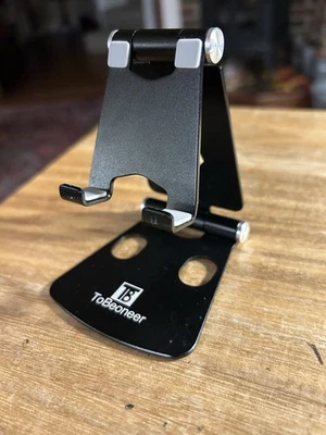 Soporte de base para teléfono celular, tableta escritorio ángulo ajustable 270 grados antideslizante  Foto 1 de 4