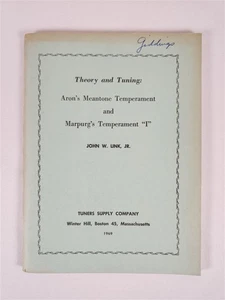 Theorie und Stimmung: Arons Meantone Temperment und Marpurgs Temperment "I" 1969 - Bild 1 von 9