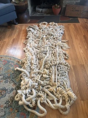 Art deco Handmade Rug / Wall Decor - Original Design - Unique Artwork By JKaswan - Image 1 of 4