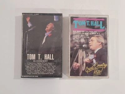 Lot of 2 Tom T. Hall Cassette Tapes ~ In Concert & Greatest Country Hits - Image 1 of 4