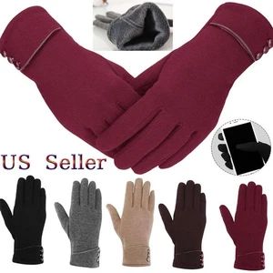 Winter Fleece Lind warme dicke weiche Kaschmir Touchscreen Handschuhe für Frauen Damen - Bild 1 von 15