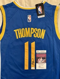 Klay Thompson #11 Autographed Signed Golden State Warriors Jersey (JSA) COA - Picture 1 of 4