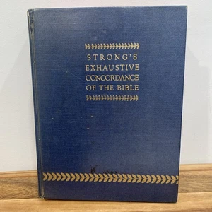 1890 Strong’s Exhaustive Concordance Of The Bible 29th Edition 1970 Hardcover - Picture 1 of 9