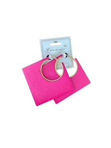 Ohrringe Holz Rosa - Bild 1 von 2