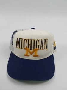 Vintage NCAA Michigan Wolverines LASER Snapback Cap Hat 90s Sports Specialties - Picture 1 of 9