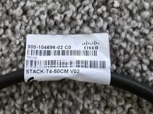 Câble empilable Cisco STACK-T4-50CM 800-104696-02 vendeur USA neuf livraison gratuite - Photo 1/3
