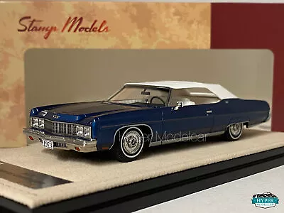 STAMP-MODELS 1/43 CHEVROLET CAPRICE CONVERTIBILE CLOSED 1973 DARK BLUE STM731002 - Immagine 1 di 3
