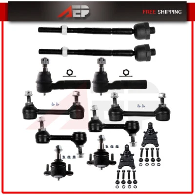 For 2004-2006 Chevrolet Colorado 12 Pieces Front Rear Tie Rod End Ball Joint - Image 1 of 4