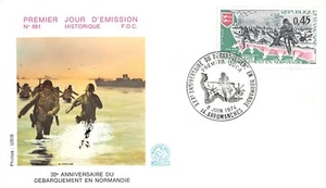 Sobre FDC Francia Cumpleaños Debarquepment Normandia 1974 Arromanches n1 - Imagen 1 de 1