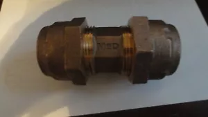 McDonald 1-1/4" Ranger x Ranger Brass Coupling NL FREE PRIOIRITY SAME DAY - Picture 1 of 3