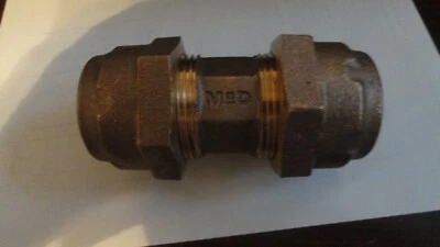 McDonald 1-1/4" Ranger x Ranger Brass Coupling NL FREE MAIL SHIP  SAME DAY SHIP - Image 1 of 3