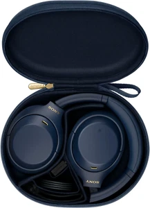 Sony WH-1000XM4 Wireless Noise-Cancelling Over-the-Ear Headphones Blue - Good - Picture 1 of 4