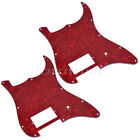 2Pcs Red Pearl Pickguard With One Humbucker For Fender Strat Replacement