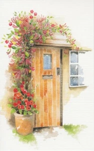 Floral Puerta NUEVA Tarjeta de hogar con texto bíblico - Salmo 145:9 - EB8044 - Imagen 1 de 1