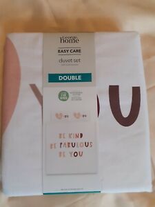 George Asda Be Kind, Be Fabulous, Be You Double Duvet Set