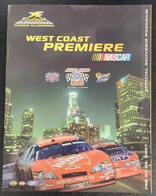 NASCAR Auto Club 500 California Speedway Official Program 2007 Jimmie Johnson - Image 1 of 4