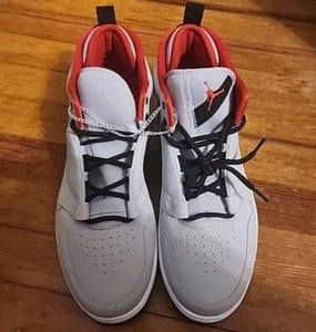 Men's Size 11.5 Nike Jordan Fadeaway Wolf Grey University Red White AO1329-060 - Picture 1 of 6