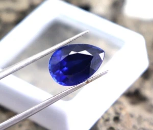 Mined Blue Tanzanite From Tanzania Tanzanite Certified Pear Cut AAA Stone 6ct - Picture 1 of 7