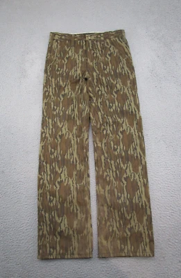 Vintage 90s Mossy Oak Original Camo Climate + Rain Pants Gander Mountain 30x32 - Image 1 of 4