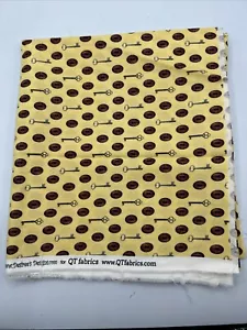 QT Fabrics Steampunk Halloween 2 by Desiree's Designs 1 Yard Yellow Keys Cotton - Picture 1 of 3
