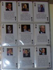 George Bush and his Cabinet 52 Playing Cards NEW