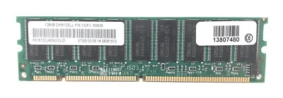128MB DIMM Dell P/N 13JPJ / 5X639 PE16722U4SN3-DL01 Memory Card - Image 1 of 2