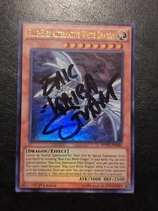 Yu-Gi-Oh! BLUE-EYES ALTERNATIVE WHITE DRAGON SIGNED AUTOGRAPHED ERIC STUART VLP - Bild 1 von 11