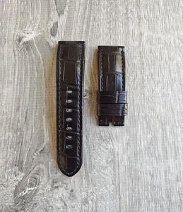 Authentic Officine Panerai 24mm Black Alligator Watch Strap - Picture 1 of 1