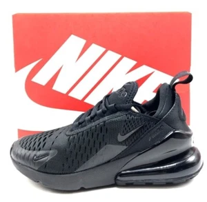 *NEW* Youth Grade-School Nike Air Max 270 (GS) BLACK/BLACK (BQ5776 001) 👍 - Picture 1 of 8