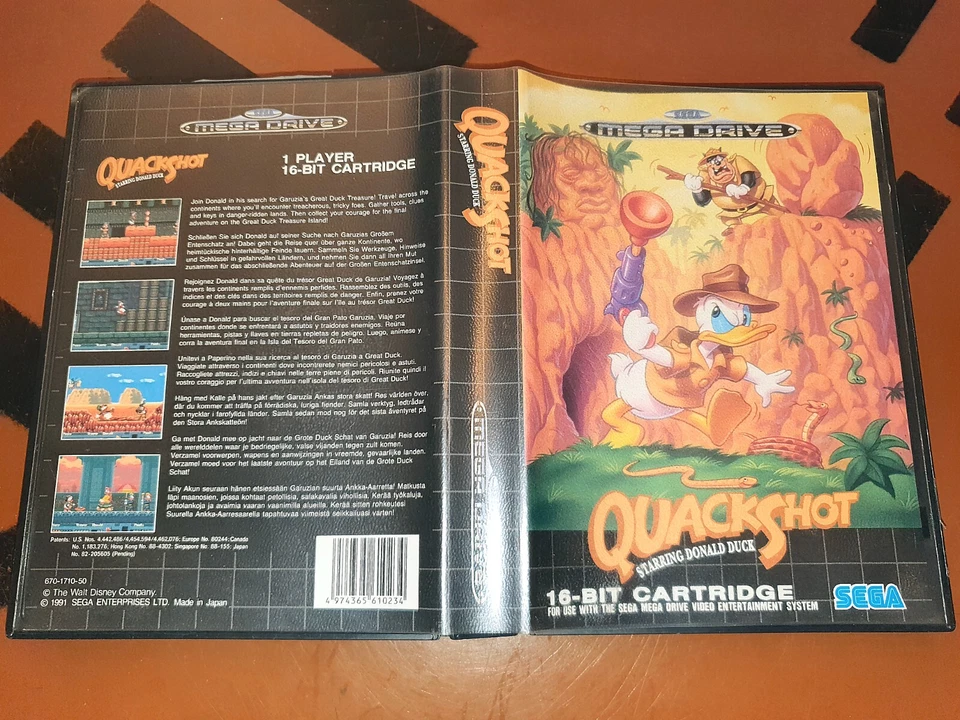 ## Quackshot Starring Donald Duck - Sega Mega Drive Game - Top/Complete ## - Image 1 of 2
