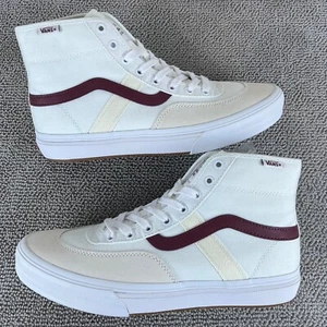 Vans Crockett High White Red PopCush Skate Shoes Sneakers Men's Size 13 - Bild 1 von 8