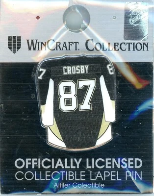 Pittsburgh Penguins Sidney Crosby Jersey Pin NHL 87 New in Package Wincraft 4936 - Image 1 of 2