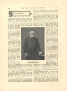 1891 Jules Grevy President France French Republic Death Demise Engravings Old - Picture 1 of 2