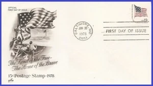 USA4 #1597 U/A ARTCRAFT FDC   Fort McHenry Flag - Picture 1 of 1