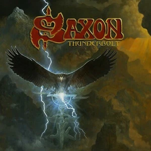 SAXON Thunderbolt BANNER HUGE 4X4 Ft Fabric Poster Tapestry Flag - Picture 1 of 2