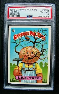 GARBAGE PAIL KIDS, 1986, 6th Series #243a LEE Tree - OS6, Low Pop - PSA 8, NM-MT - Picture 1 of 2