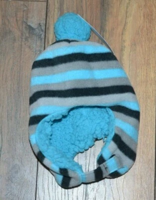 Sombrero de bebé súper suave grueso polar OSFM con orejeras Pom Pom Laponder Hat Foto 1 de 2