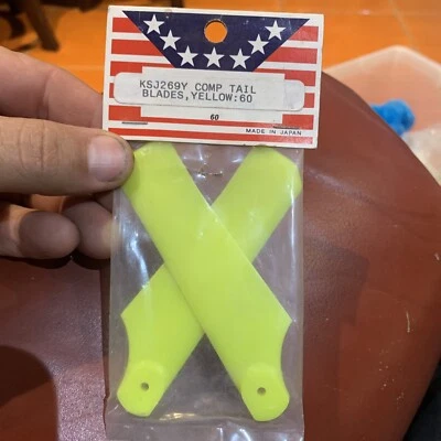 KSJ 269Y  Comp Tail Blades Yellow :60 [ Orignal NewOldStock] 🇺🇸USA - Image 1 of 4