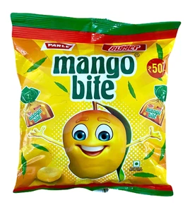 Parle Bigger Mango Bite Toffee/Caramelo 195gm, Pack de 2 - Imagen 1 de 3