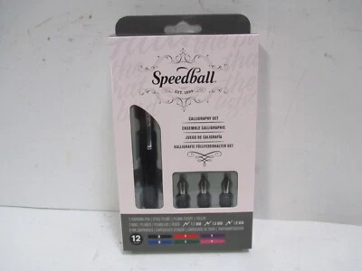 002903 Juego de Plumas Estilográficas Caligrafía - Juego de Plumas - Con 1 Pluma, 3 Plumillas y 8 Tintas Foto 1 de 4