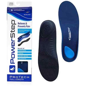 Powerstep Protech Full Length Arch Support Orthotic Insoles sz 8 -8 1/2/ w 10 - Picture 1 of 4