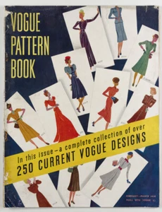 VOGUE PATTERN BOOK magazine 250 Dress Resort Couture designs MARCH 1939 WW2 30s - Picture 1 of 8