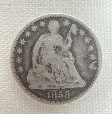 1858-O Seated Liberty 90% Silver Half Dime Great Type Coin! 🔥🪙 - Image 1 of 2